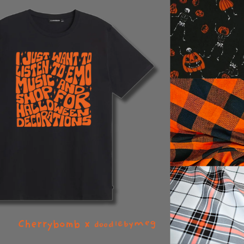 Emo Music & Halloween Decorations - Create Your Own Smock