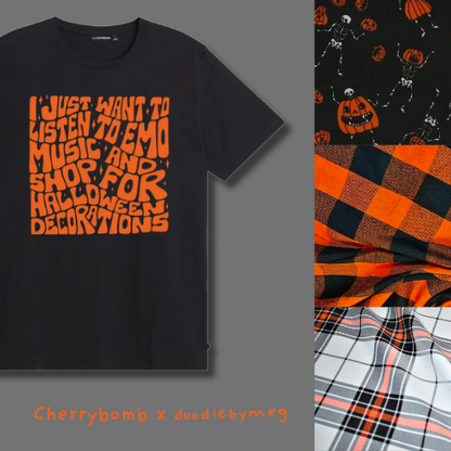 Emo Music & Halloween Decorations - Create Your Own Smock