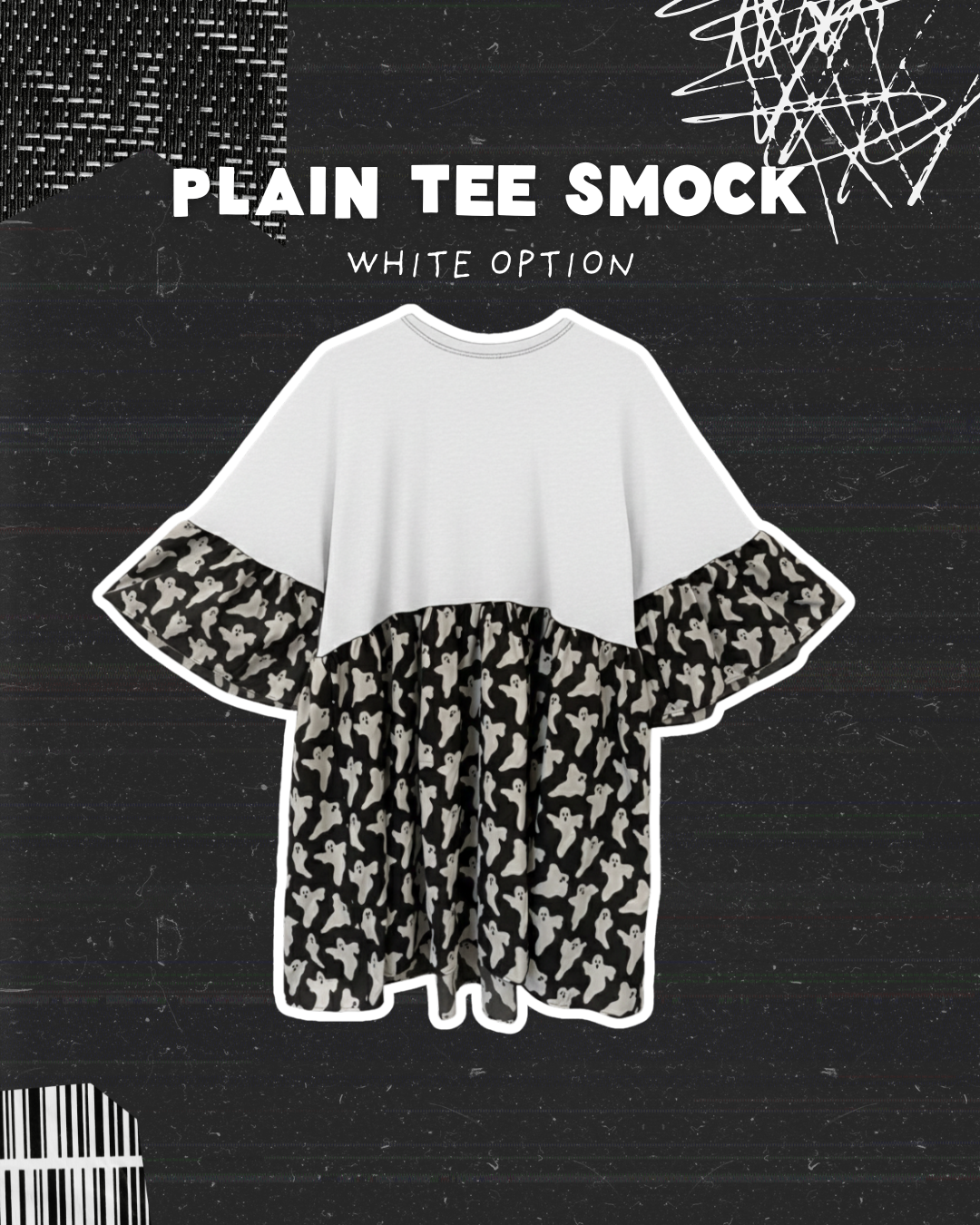 Plain White Tee - Create Your Own Smock