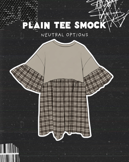 Plain Neutral Tee - Create Your Own Smock