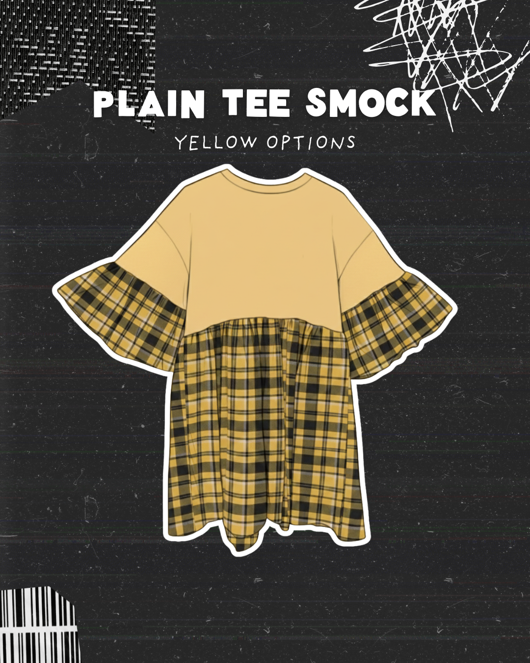 Plain Yellow Tee - Create Your Own Smock