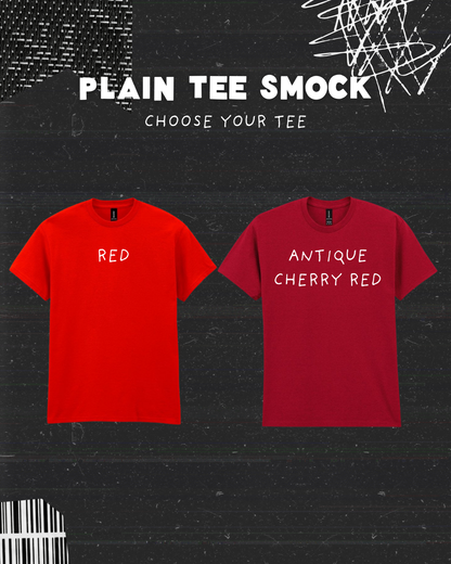 Plain Red Tee - Create Your Own Smock