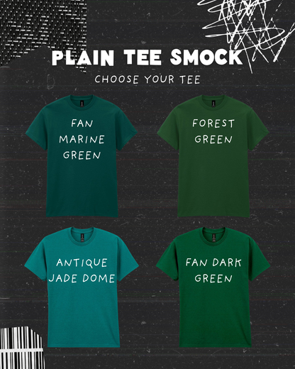 Plain Green Tee - Create Your Own Smock